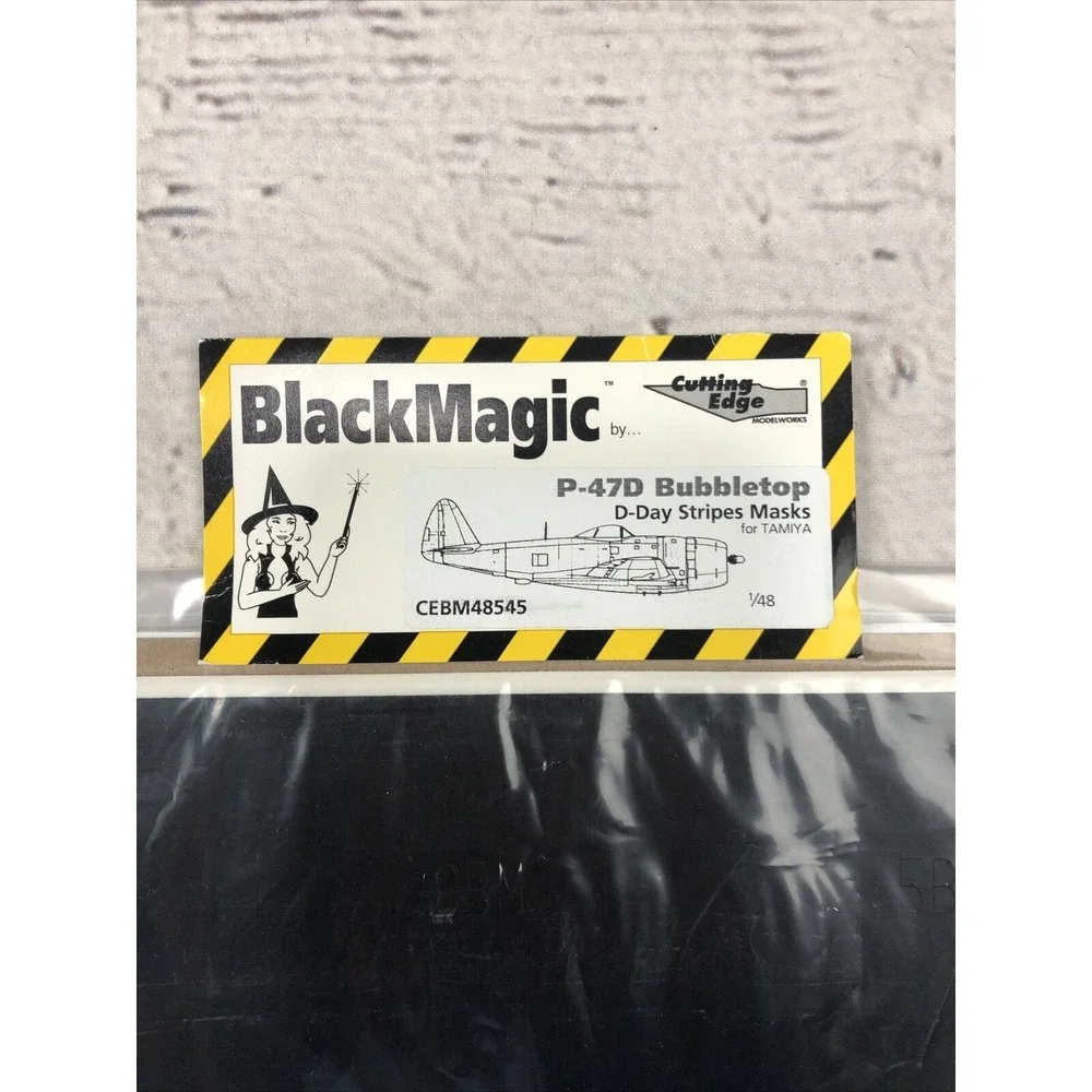 1/48 P-47D Bubbletop Black Magic D-Day Stripe Masks For Tamiya CEBM48545